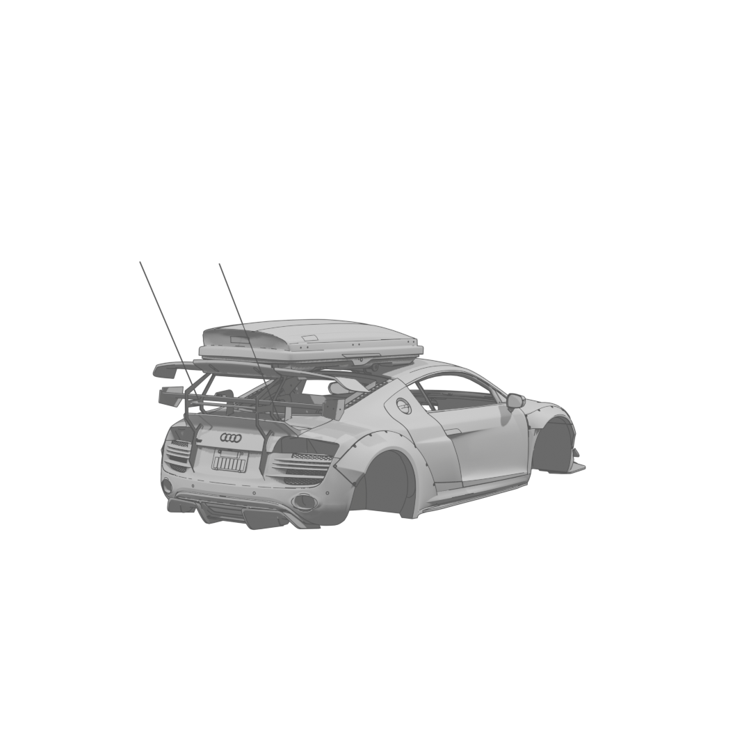 R8 Plus Body Rear