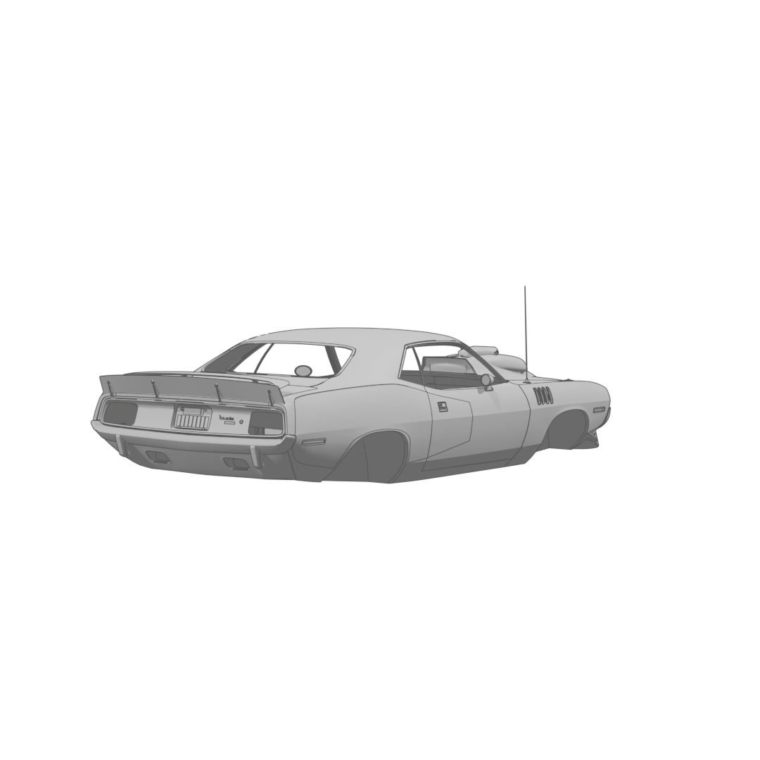 Cuda 426 Hemi Body Rear