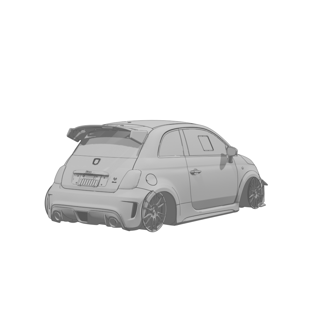 695 Abarth Rear