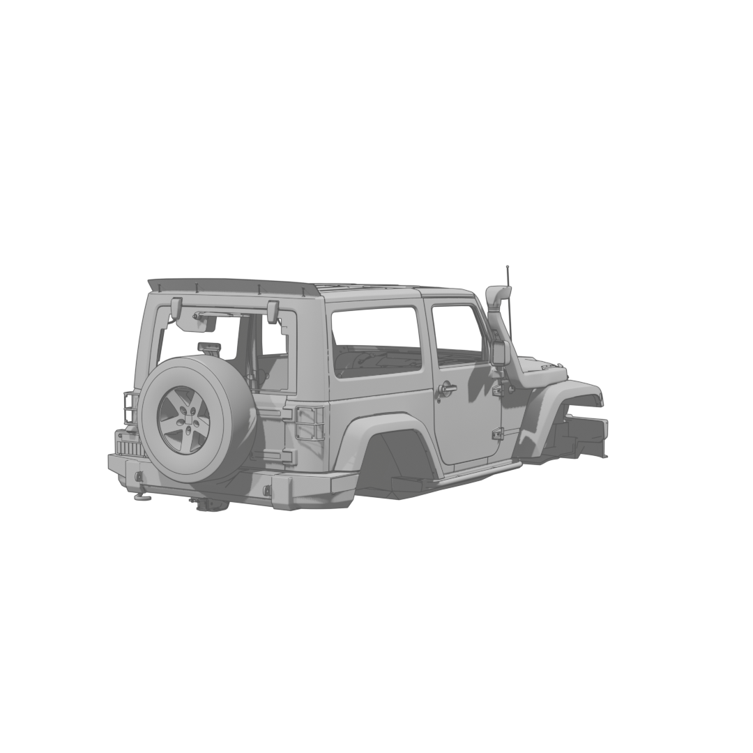 Wrangler Rubicon Body Rear