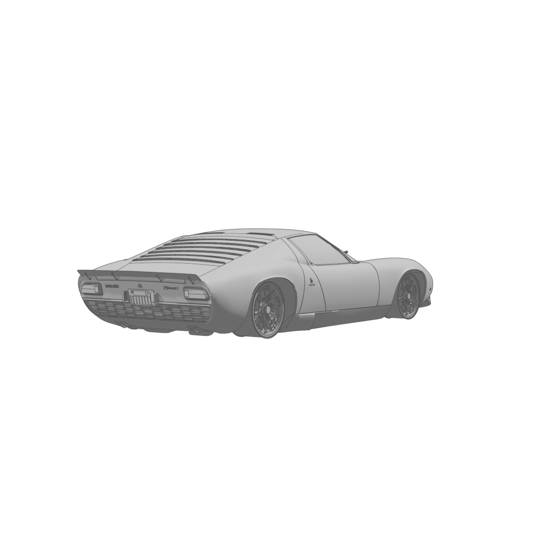 Miura P400 Rear