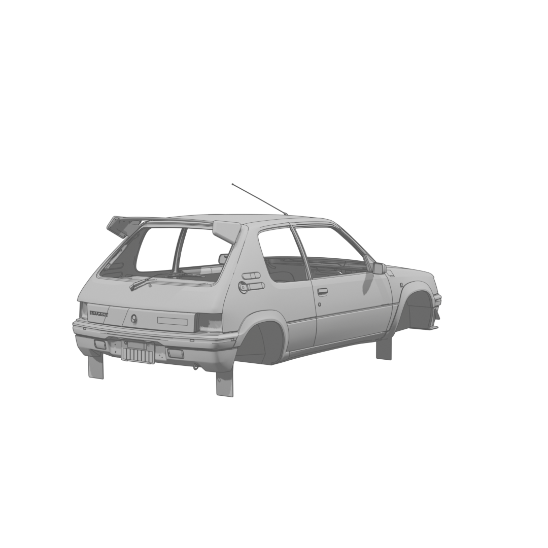 205 Rallye Body Rear
