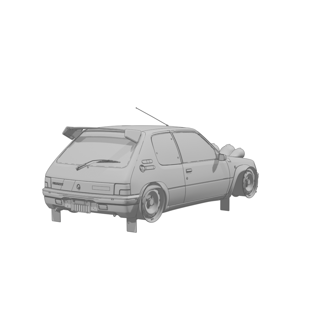 205 Rallye Rear