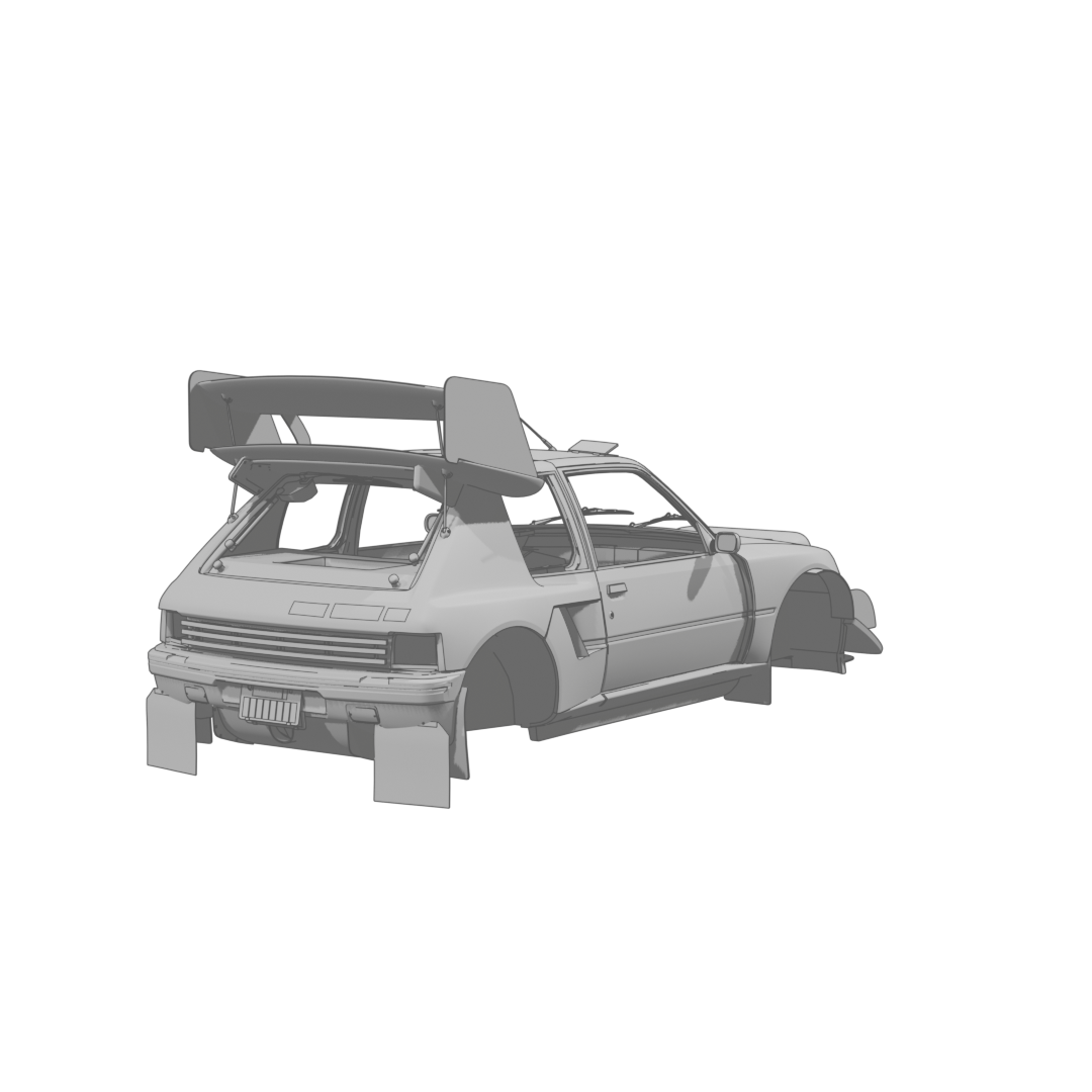 205 T16 Body Rear