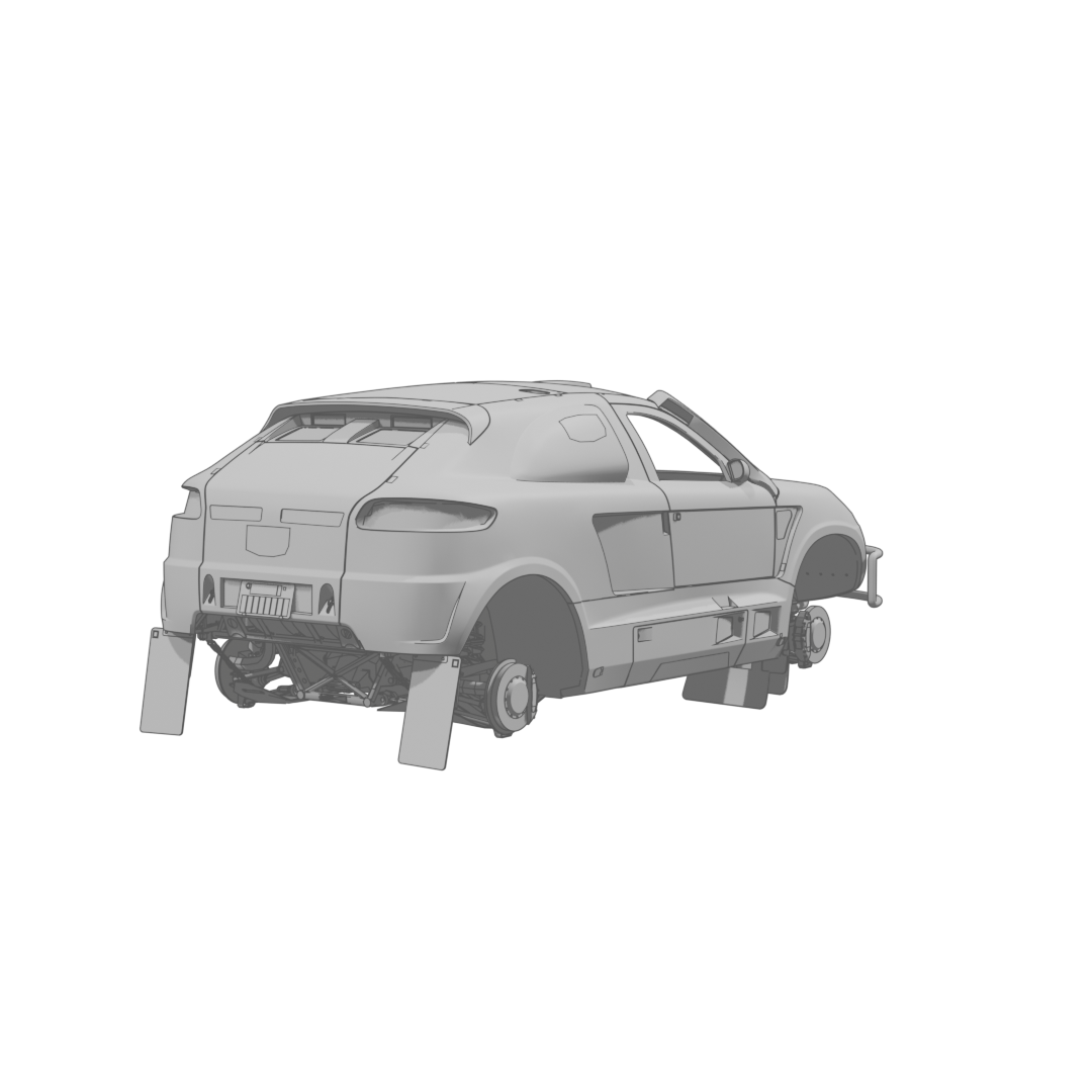 Macan Rally Raid Body Rear