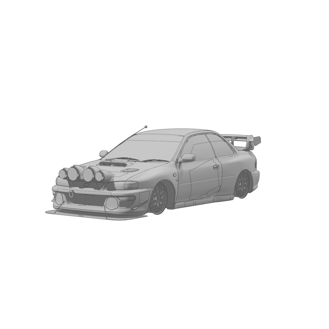 Impreza 22B Track Garage Front