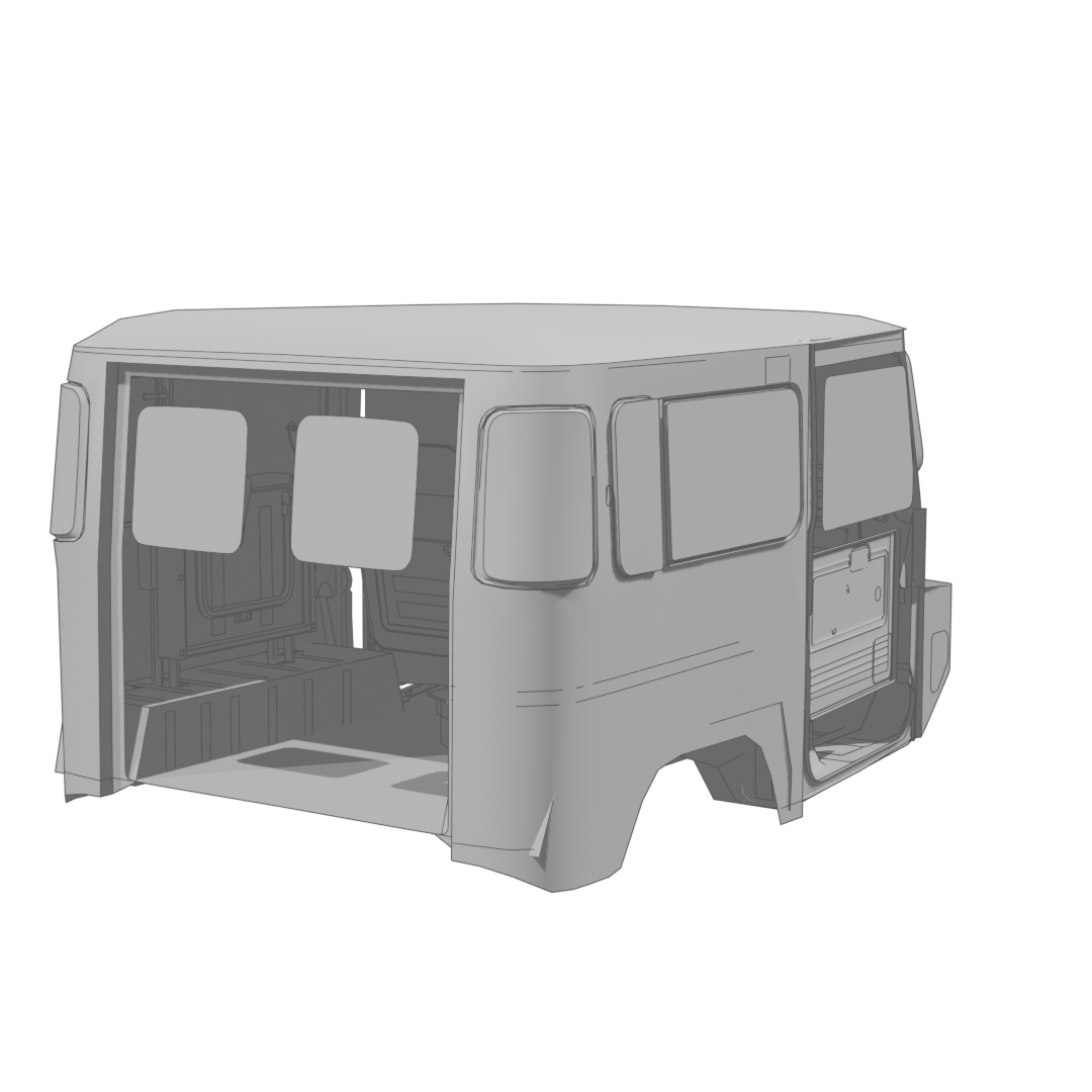 FJ40 Land Cruiser Interior Rear