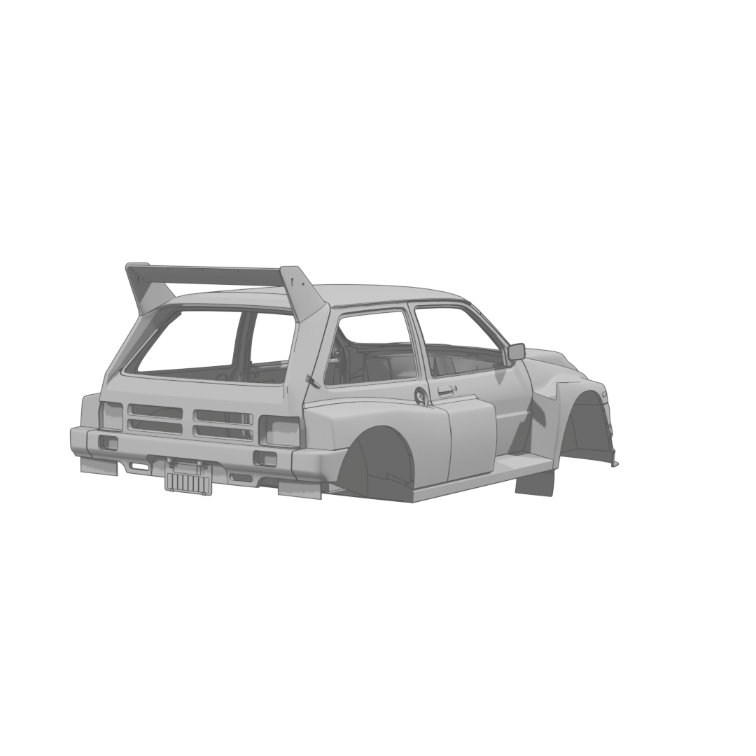 Metro 6R4 Body Rear